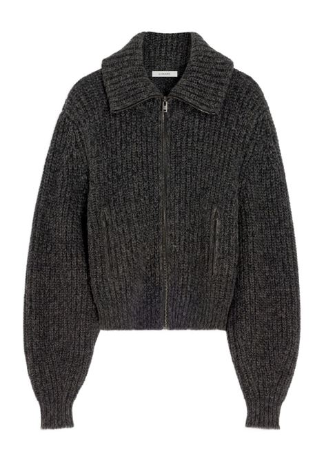 zipped cardigan woman black brown LEMAIRE | OW1186 LK1029MU213